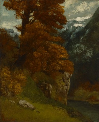 The Glen at Ornans (Bords du Doubs; Effect of) by Gustave Courbet