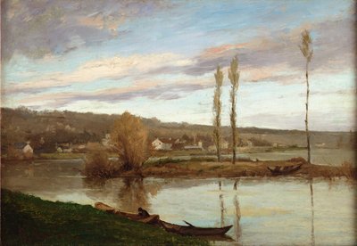 The Seine at Bougival, c.1851 by Gustave Courbet