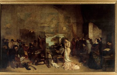 The Studio of the Painter, a Real Allegory by Gustave Courbet