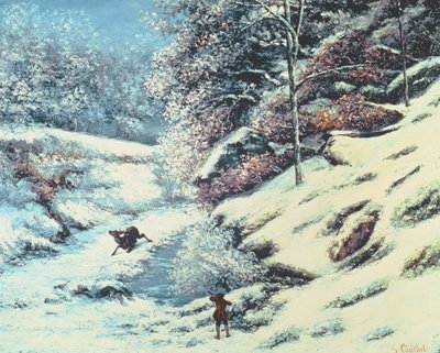 The Wounded Stag by Gustave Courbet