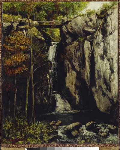The Fall of Gour de Conche, Myon by Gustave Courbet