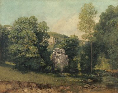 The Stream of the Breme Emerging from the Puits Noir, 1865 by Gustave Courbet