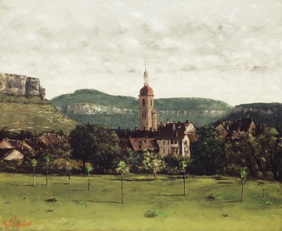 View of Ornans and its Bell Tower by Gustave Courbet