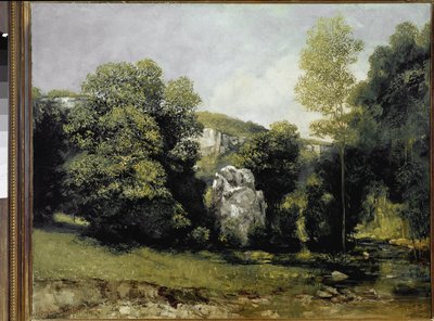 View of the river Breme by Gustave Courbet