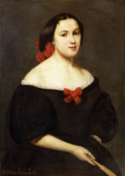 Woman with a Fan by Gustave Courbet
