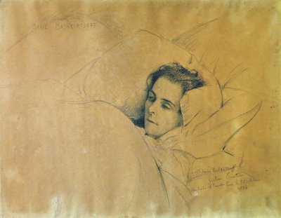 The Death of Maria Konstantinovna Bashkirtseva by Gustave Courtois
