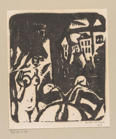Interior with Naked Woman and Window by Gustave De Smet (signed by artist)