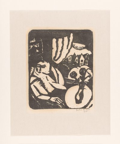 Woman Sitting by a Window by Gustave De Smet (signed by artist)