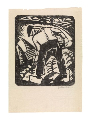 Potato Digger or The Farmer by Gustave de Smet