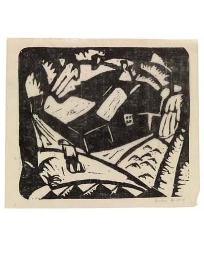 Landscape or Landscape with Potato Diggers by Gustave de Smet