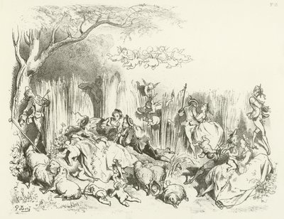A Pastoral under Louis XV by Gustave Dore
