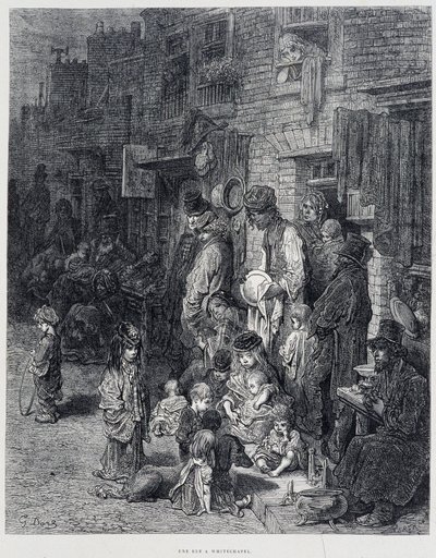 A Street in Whitechapel - in 
