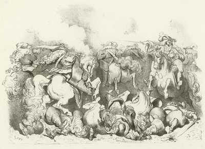 A Charge of Light Horse in the Reign of Louis XIV by Gustave Dore