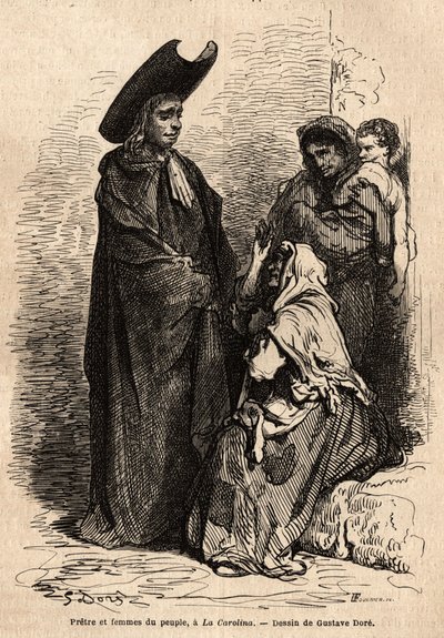 A Priest and a Woman of the People by Gustave Dore