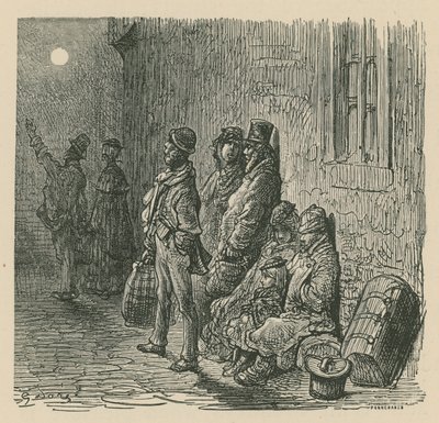 A Scene of London Life by Gustave Dore