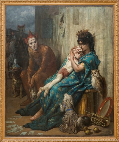 Acrobats - The Saltimbanks by Gustave Dore