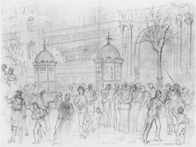 Album of the Siege of Paris, Boulevard Montmartre by Gustave Dore