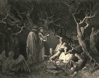 And straight the trunk exclaimed, Why pluckst thou me by Gustave Dore