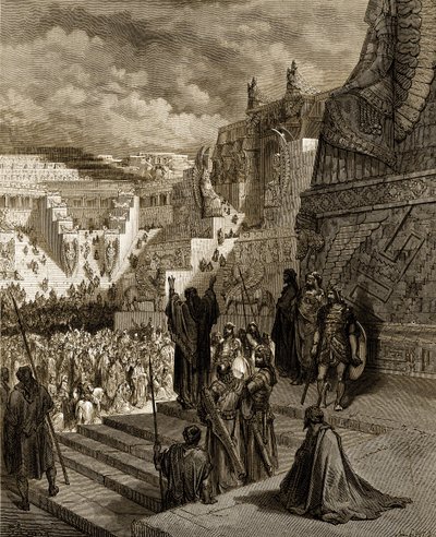 Artaxerxes Granting Liberty to the Jews - Bible by Gustave Dore
