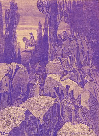 Baron Münchausen: Highwaymen / brigands by Gustave Dore
