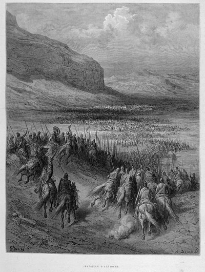 Battle of Antioch during the first crusade by Gustave Doré by Gustave Dore
