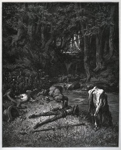 Bivouac in the Forest - Convinced by the beauty of the place, they resolved to spend the hours of nap there - from 