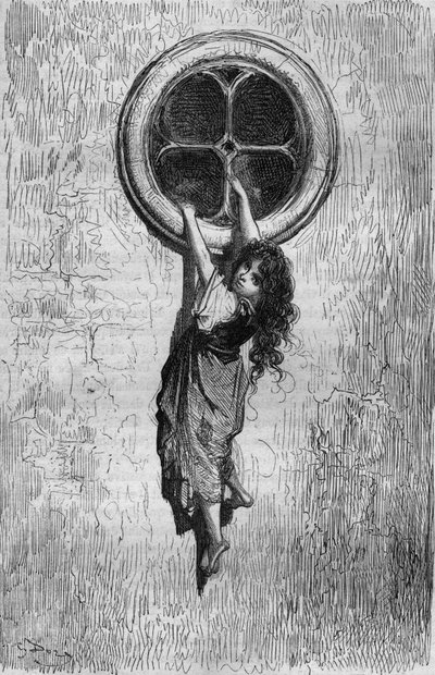 Chiquita (Illustration by Gustave Dore of book Captain Fracasse by Theophile Gautier) by Gustave Dore