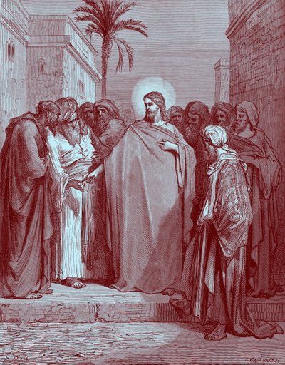 Christ and the Tribute Money by Gustave Dore