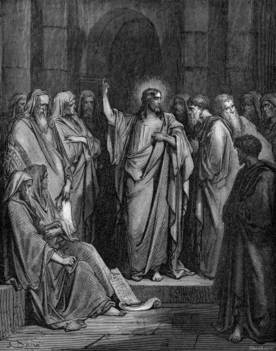 Christ in the Synagogue by Gustave Dore