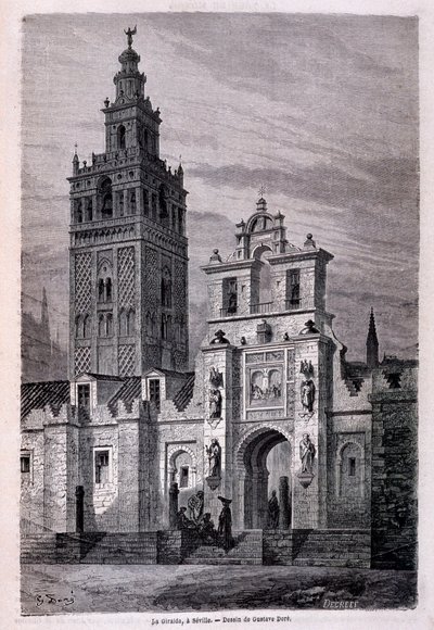 Church of the Giralda in Seville (Tour du Monde, 2nd Semester 1866) by Gustave Dore