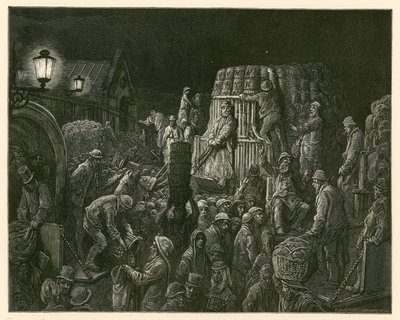 Covent Garden Market, London by Gustave Dore