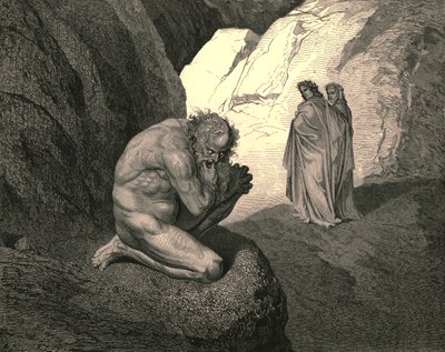 Cursed Wolf! Thy Fury Inward on Thyself Prey, and Consume Thee! by Gustave Dore