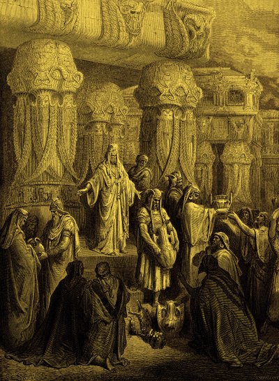 Cyrus Restores the Vessels to the Temple by Gustave Dore