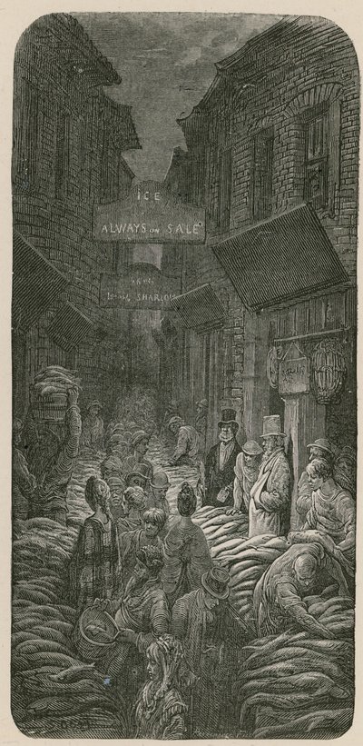 Dark Horse Lane, Billingsgate by Gustave Dore
