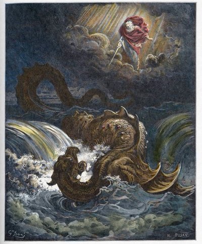 Destruction of Leviathan - Engraving in 