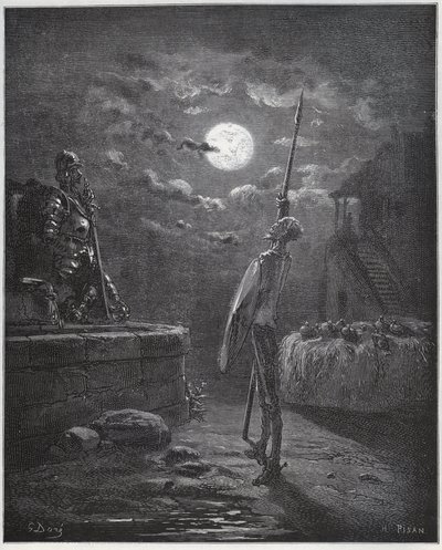 Don Quixote Watches Over His Arms - from 