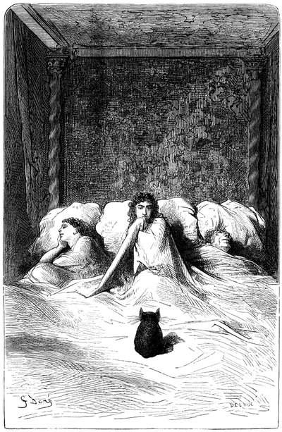 Engraving by Gustave Dore Illustrating Theophile Gautier