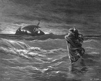 Jesus Walking on Water by Gustave Dore