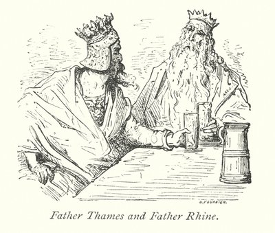 Father Thames And Father Rhine by Gustave Dore