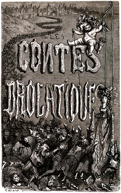 Frontispiece for the Drolatic Tales of Honore de Balzac by Gustave Dore