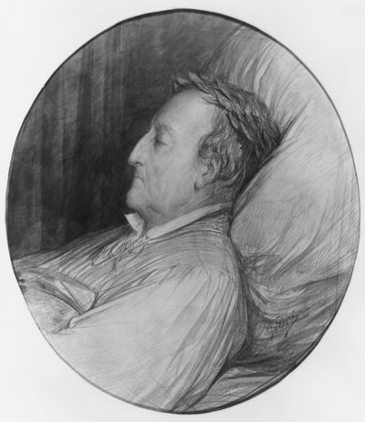 Gioacchino Rossini on his deathbed by Gustave Dore