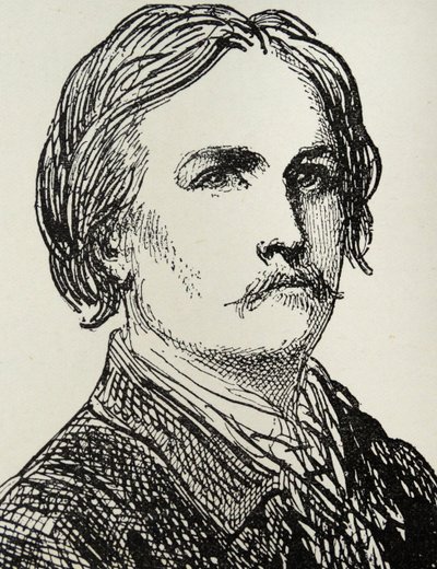 Gustave Doré - 1832-73 French artist and book illustrator engraving after a self portrait sketch by Gustave Dore