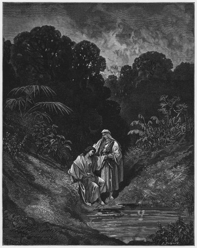 Gustave Dore Bible: David and Jonathan by Gustave Dore