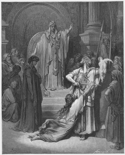 Judgment of Solomon by Gustave Dore