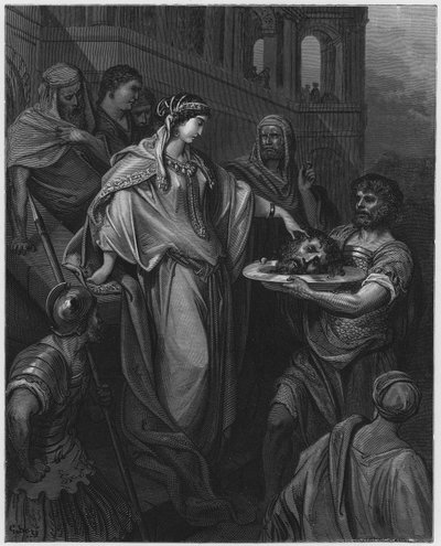 The daughter of Herod receiving the head of John the Baptist by Gustave Dore