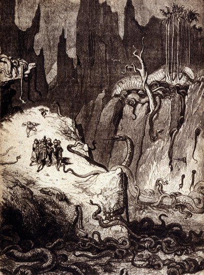 Illustration for "The Tales of the 1001 Nights" (Tales of the Thousand and One Nights): Sinbad the Sailor. 19th century. by Gustave Dore