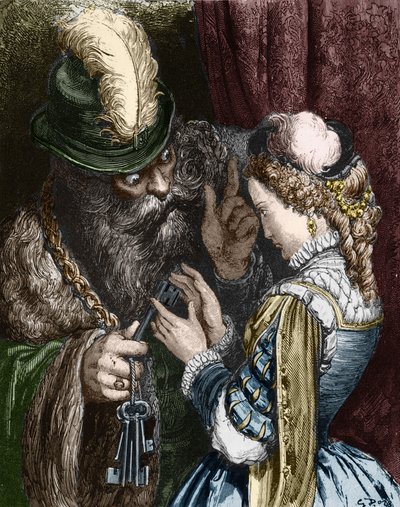 Illustration for Bluebeard by Charles Perrault, 1893 by Gustave Dore
