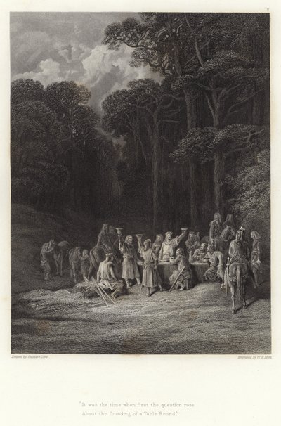 Illustration for Vivien by Alfred Tennyson by Gustave Dore