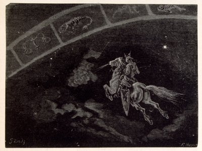 Illustration of the star sign Scorpio (from La legende de Croque-Mitaine) by Gustave Dore
