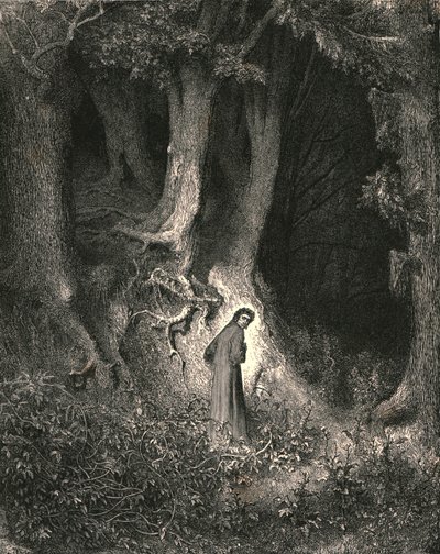 In the midway of this our mortal life, c1890 by Gustave Dore